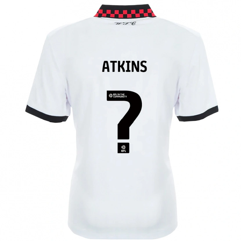 Danxen Kinderen Shian Atkins #0 Wit Zwart Uitshirt Uittenue 2025/26 T-Shirt België