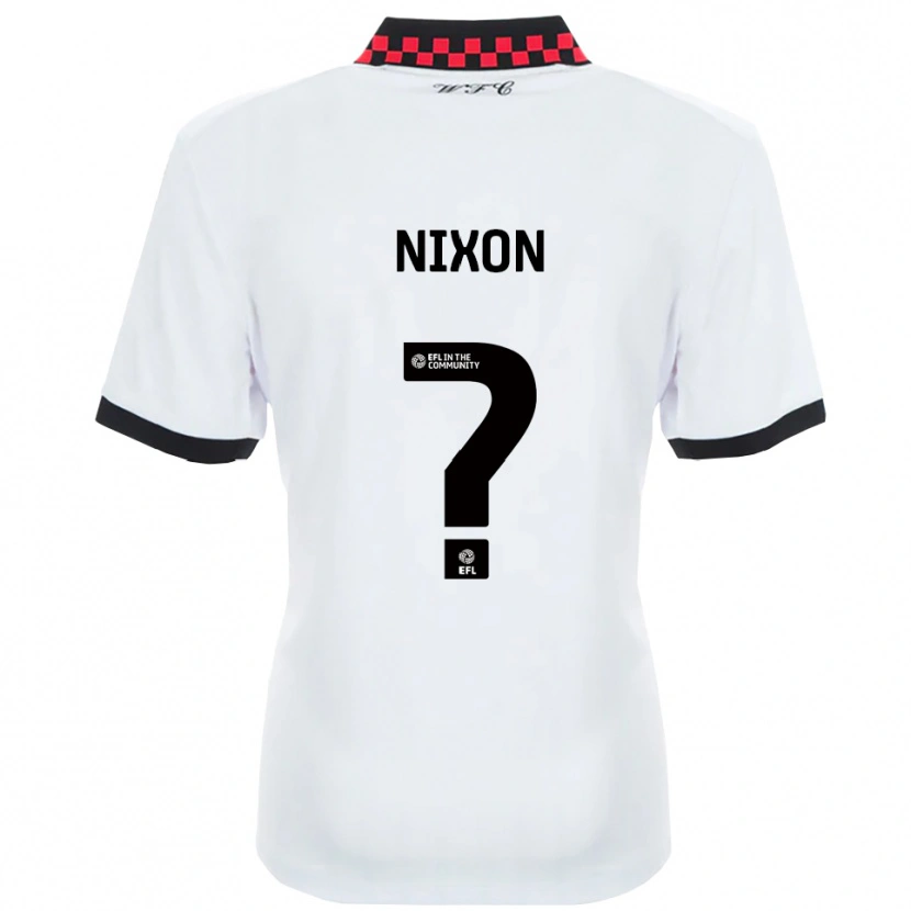 Danxen Kinderen Freya Nixon #0 Wit Zwart Uitshirt Uittenue 2025/26 T-Shirt België