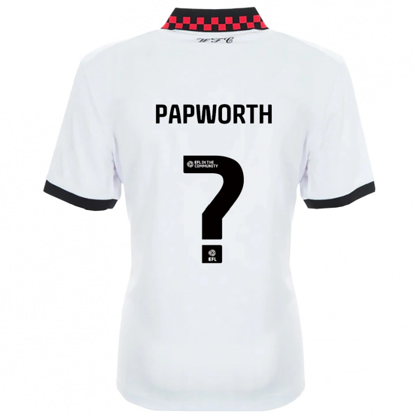 Danxen Kinderen Imogen Papworth #0 Wit Zwart Uitshirt Uittenue 2025/26 T-Shirt België