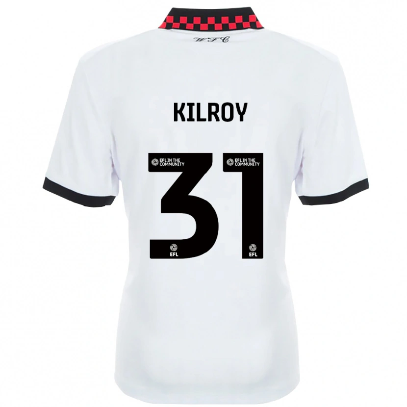 Danxen Kinderen Jenson Kilroy #31 Wit Zwart Uitshirt Uittenue 2025/26 T-Shirt België