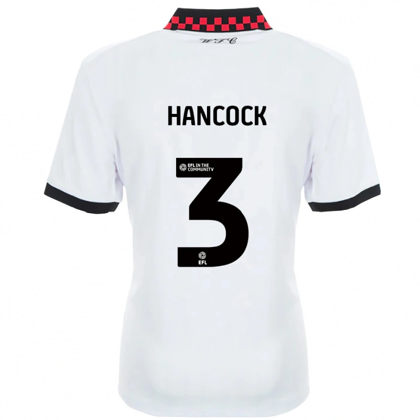 Danxen Kinderen Mason Hancock #3 Wit Zwart Uitshirt Uittenue 2025/26 T-Shirt België