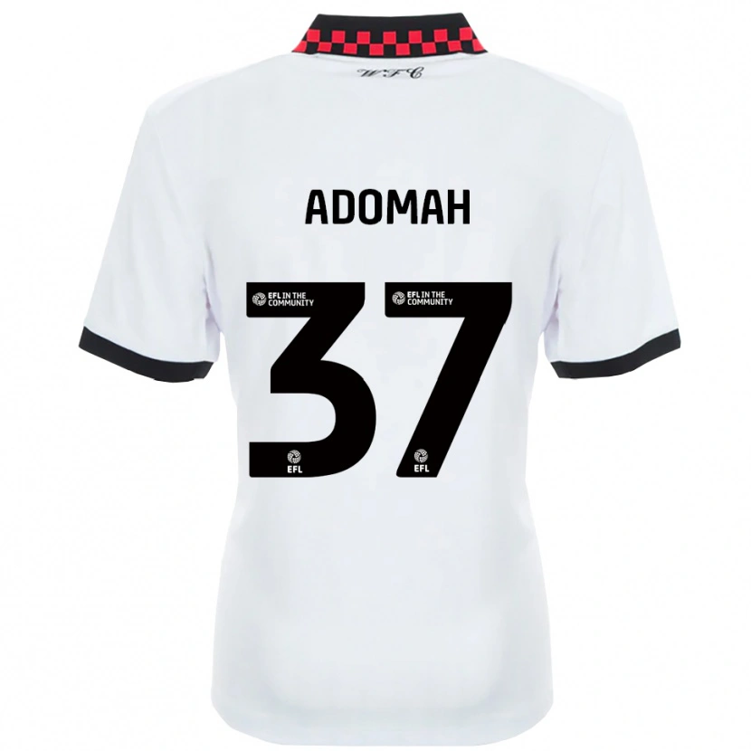 Danxen Kinderen Albert Adomah #37 Wit Zwart Uitshirt Uittenue 2025/26 T-Shirt België