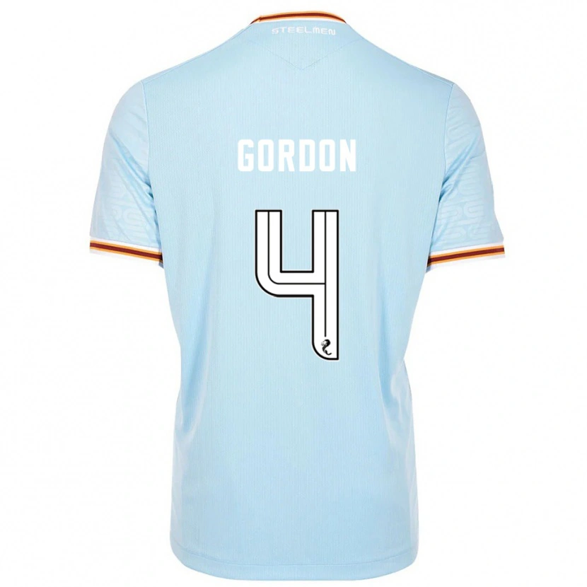 Danxen Kinderen Liam Gordon #4 Hemelsblauw Uitshirt Uittenue 2025/26 T-Shirt België