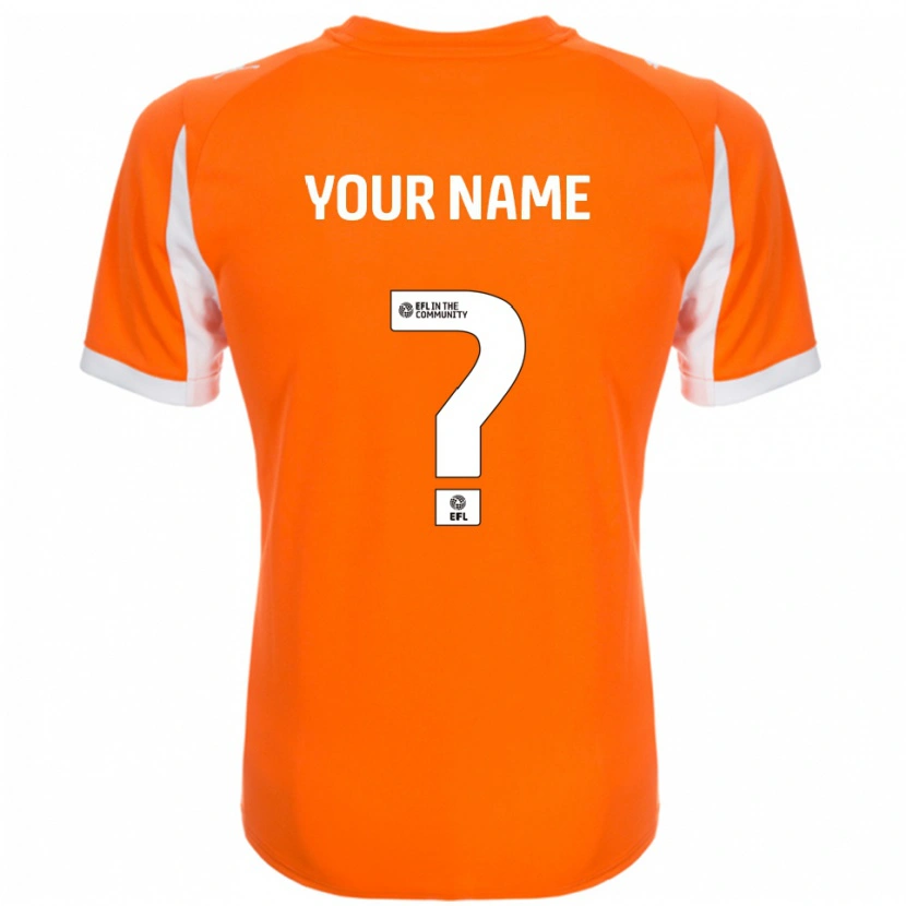 Danxen Heren Uw Naam #0 Oranje Wit Thuisshirt Thuistenue 2025/26 T-Shirt België