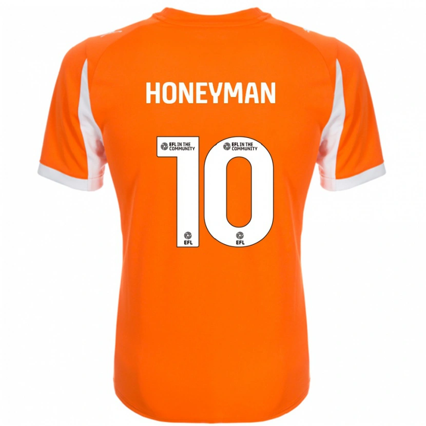 Danxen Heren George Honeyman #10 Oranje Wit Thuisshirt Thuistenue 2025/26 T-Shirt België