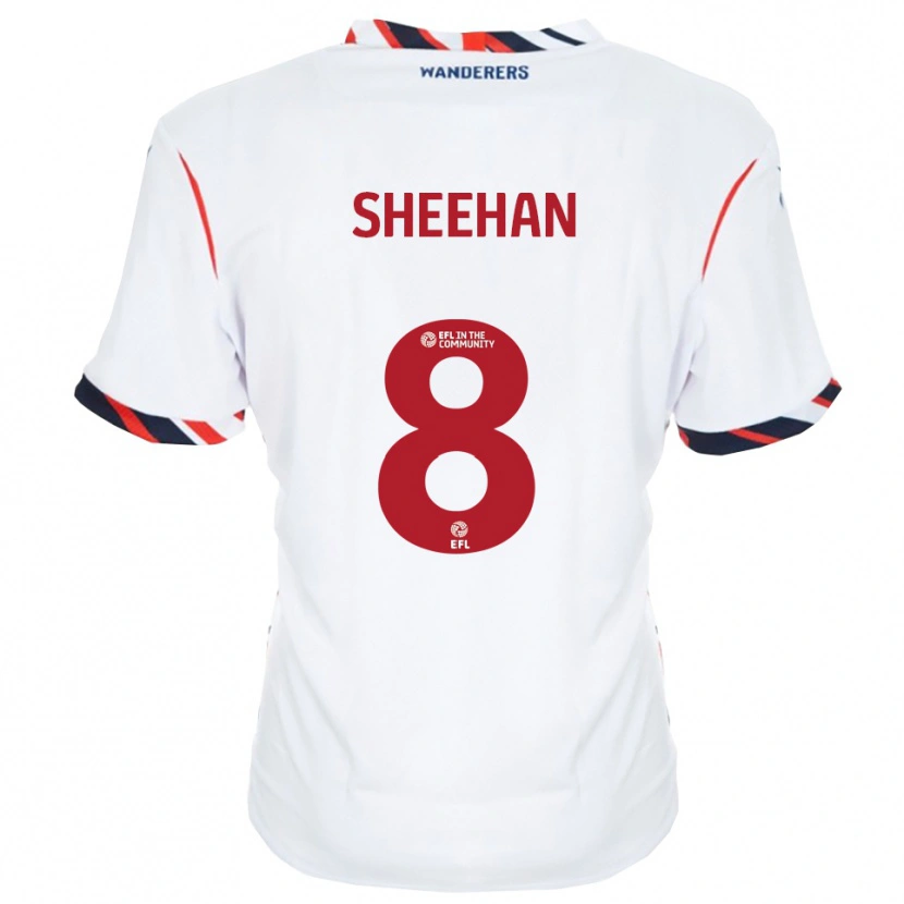 Danxen Heren Josh Sheehan #8 Wit Rood Thuisshirt Thuistenue 2025/26 T-Shirt België