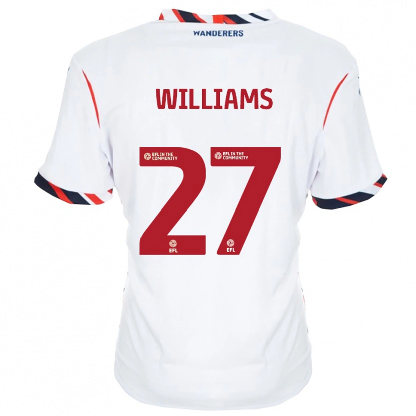 Danxen Heren Randell Williams #27 Wit Rood Thuisshirt Thuistenue 2025/26 T-Shirt België
