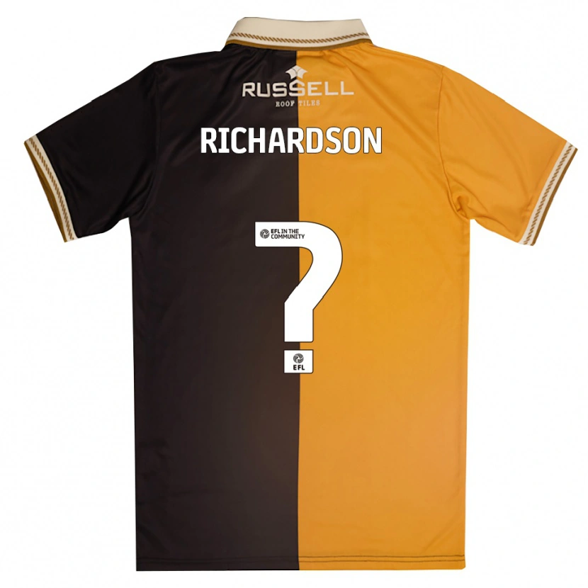 Danxen Heren Matty Richardson #0 Geel Zwart Thuisshirt Thuistenue 2025/26 T-Shirt België