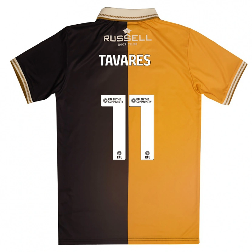 Danxen Heren Fábio Tavares #11 Geel Zwart Thuisshirt Thuistenue 2025/26 T-Shirt België