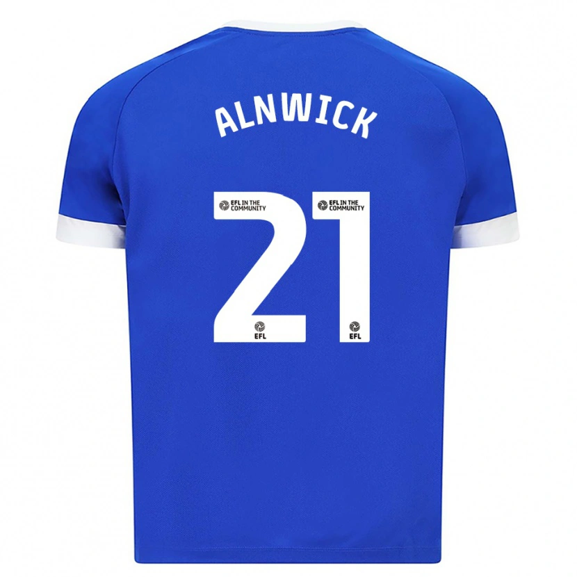 Danxen Heren Jak Alnwick #21 Blauw Wit Thuisshirt Thuistenue 2025/26 T-Shirt België