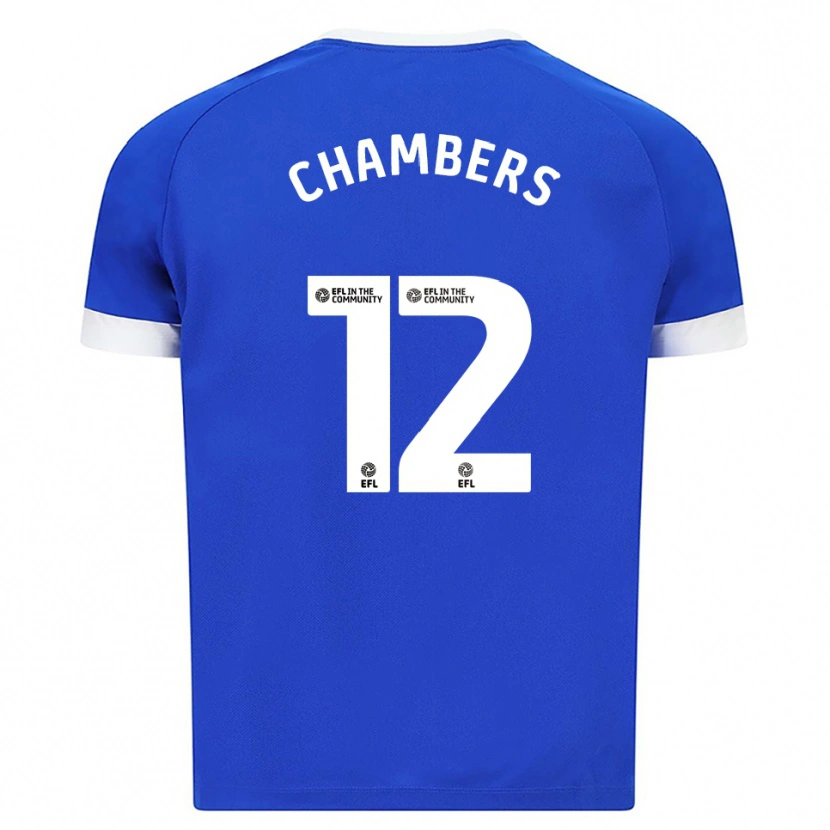 Danxen Heren Calum Chambers #12 Blauw Wit Thuisshirt Thuistenue 2025/26 T-Shirt België