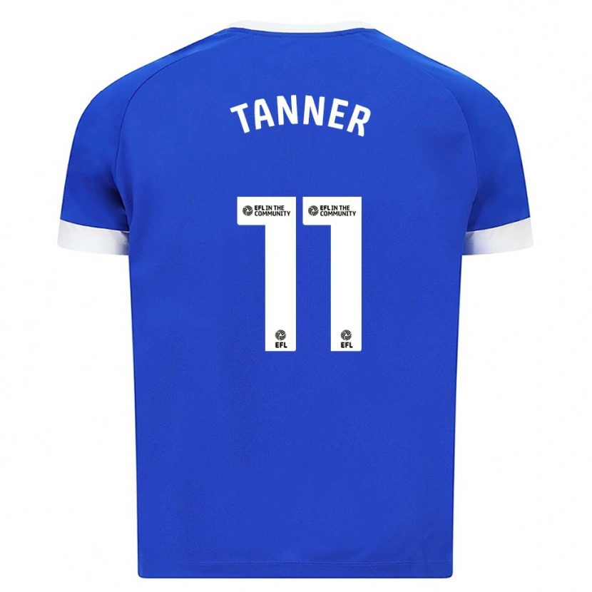 Danxen Heren Ollie Tanner #11 Blauw Wit Thuisshirt Thuistenue 2025/26 T-Shirt België