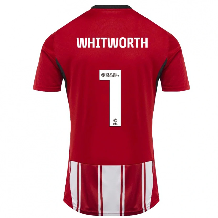 Danxen Heren Joe Whitworth #1 Rood Wit Zwart Thuisshirt Thuistenue 2025/26 T-Shirt België
