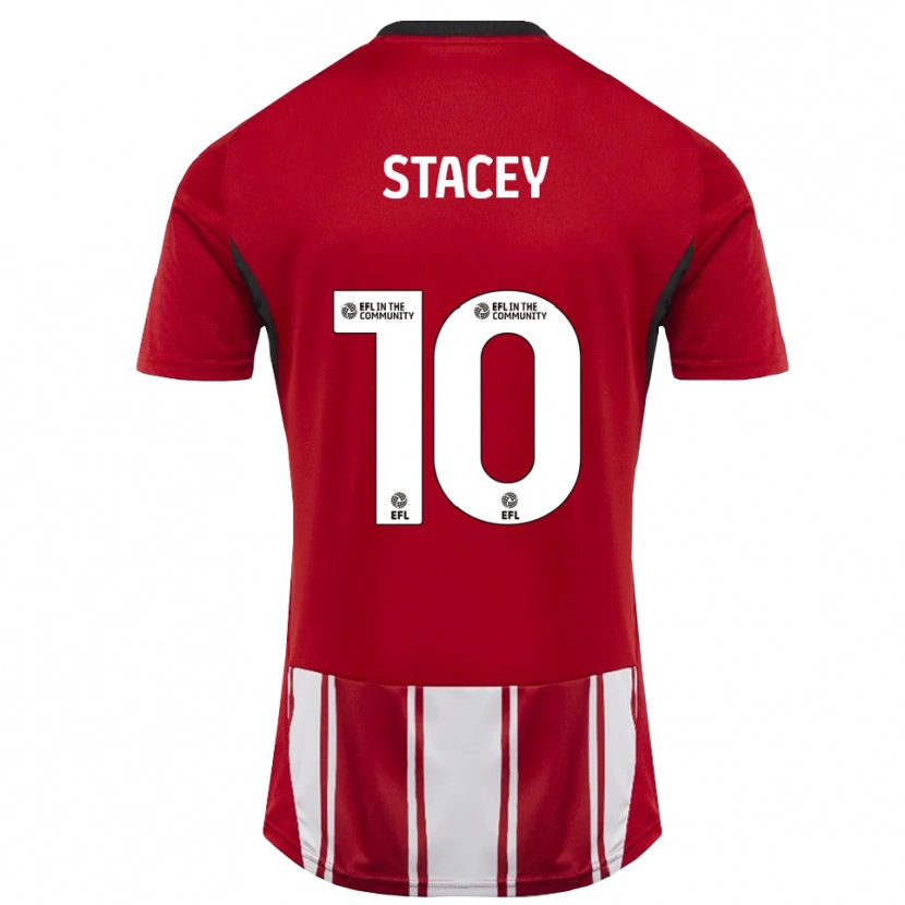Danxen Heren Sarah Stacey #10 Rood Wit Zwart Thuisshirt Thuistenue 2025/26 T-Shirt België