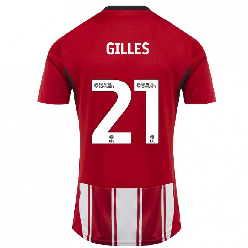 Danxen Heren Sophie Gilles #21 Rood Wit Zwart Thuisshirt Thuistenue 2025/26 T-Shirt België