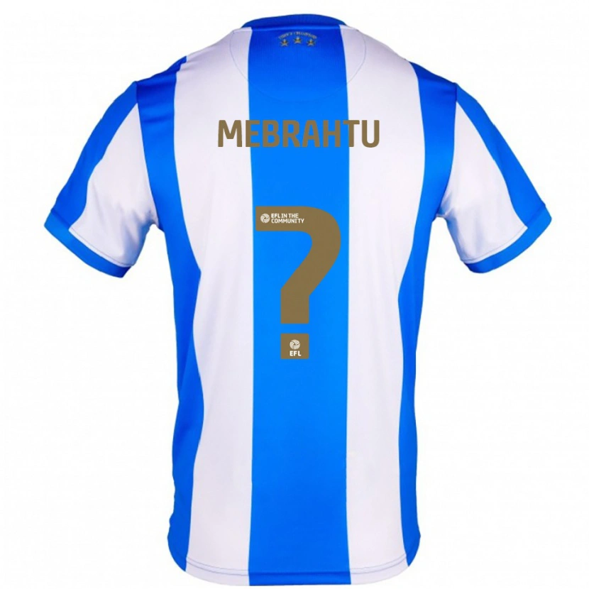 Danxen Heren Milkyas Mebrahtu #0 Blauw Wit Thuisshirt Thuistenue 2025/26 T-Shirt België