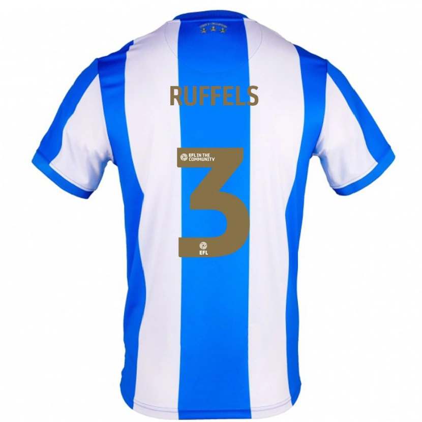 Danxen Heren Josh Ruffels #3 Blauw Wit Thuisshirt Thuistenue 2025/26 T-Shirt België