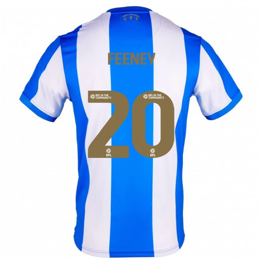 Danxen Heren Josh Feeney #20 Blauw Wit Thuisshirt Thuistenue 2025/26 T-Shirt België