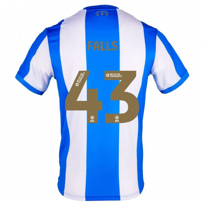 Danxen Heren Conor Falls #43 Blauw Wit Thuisshirt Thuistenue 2025/26 T-Shirt België