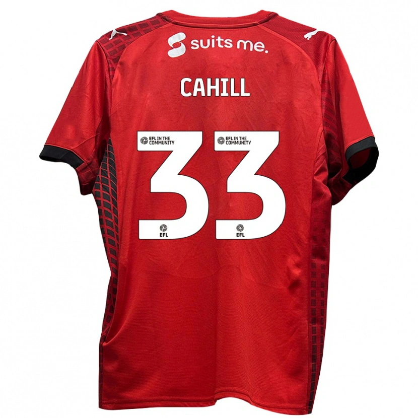 Danxen Heren Killian Cahill #33 Rood Zwart Thuisshirt Thuistenue 2025/26 T-Shirt België