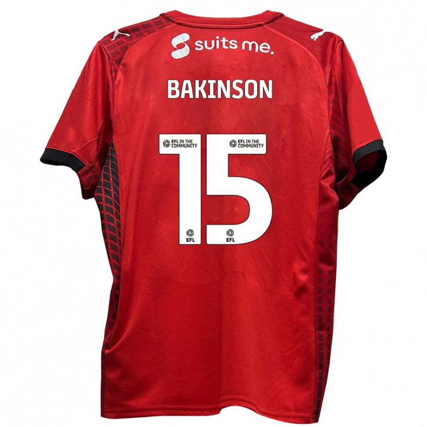 Danxen Heren Tyreeq Bakinson #15 Rood Zwart Thuisshirt Thuistenue 2025/26 T-Shirt België