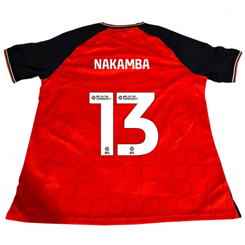 Danxen Heren Marvelous Nakamba #13 Oranje Zwart Wit Thuisshirt Thuistenue 2025/26 T-Shirt België