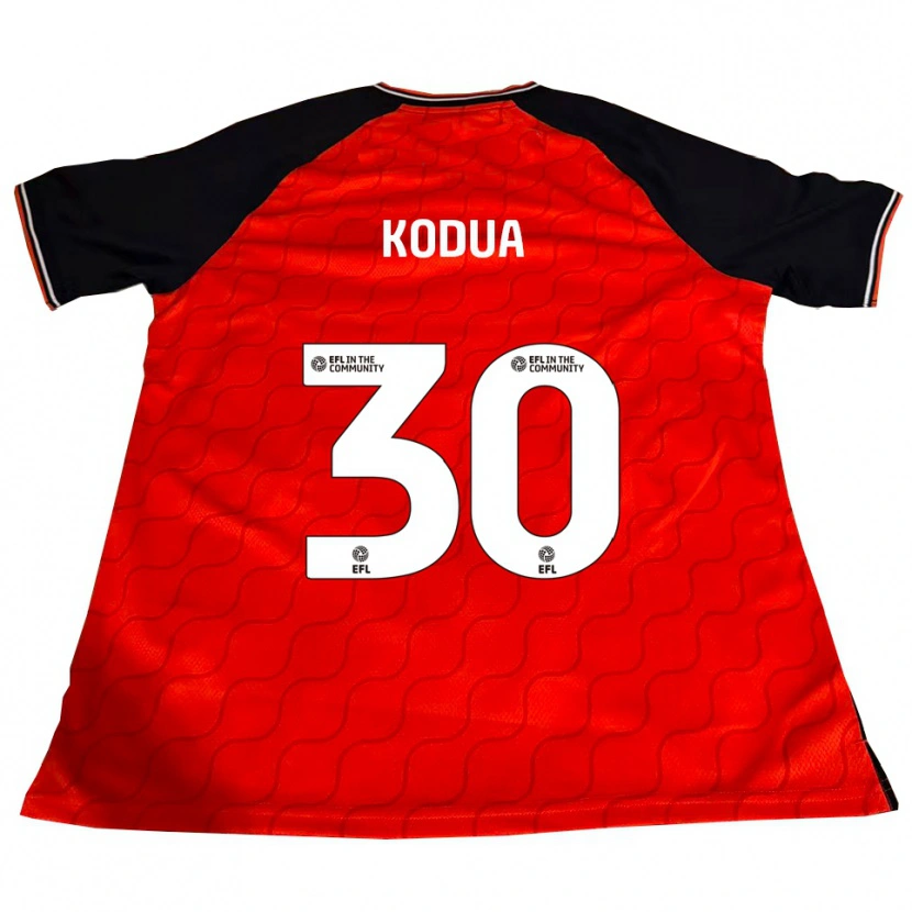 Danxen Heren Gideon Kodua #30 Oranje Zwart Wit Thuisshirt Thuistenue 2025/26 T-Shirt België
