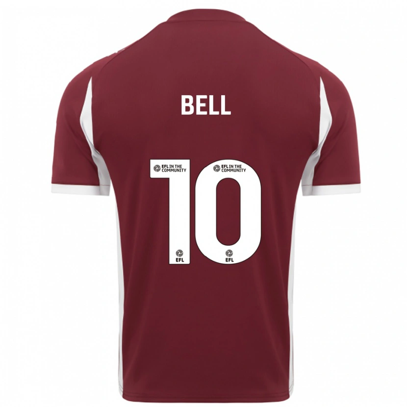 Danxen Heren Jade Bell #10 Bordeauxrood Wit Thuisshirt Thuistenue 2025/26 T-Shirt België