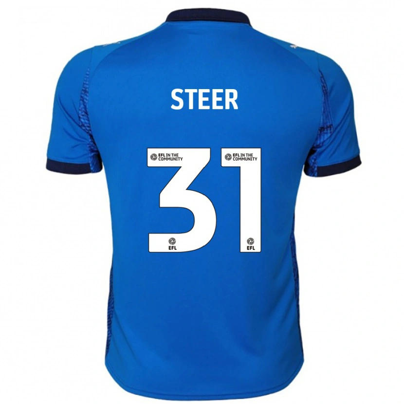 Danxen Heren Jed Steer #31 Blauw Wit Thuisshirt Thuistenue 2025/26 T-Shirt België