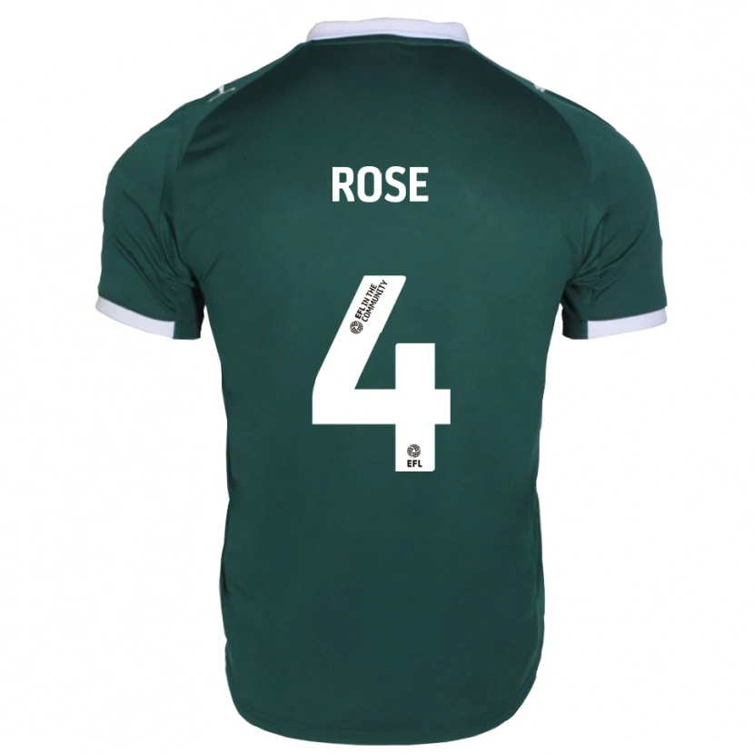 Danxen Heren Jemma Rose #4 Groen Wit Thuisshirt Thuistenue 2025/26 T-Shirt België