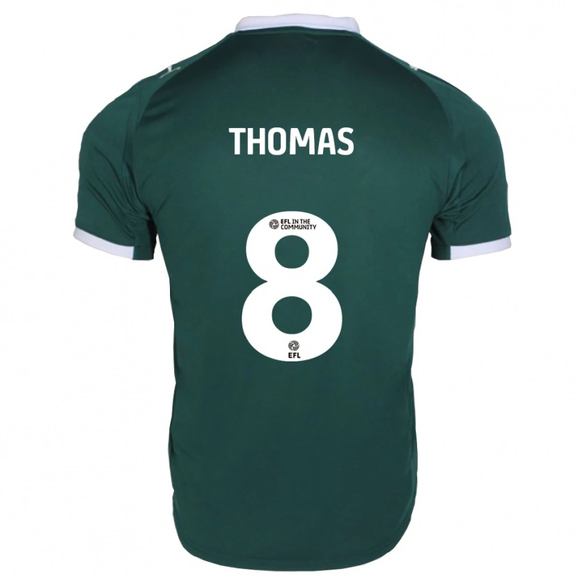 Danxen Heren Lewis Thomas #8 Groen Wit Thuisshirt Thuistenue 2025/26 T-Shirt België