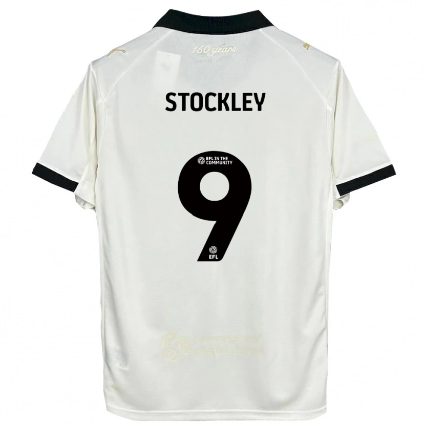 Danxen Heren Jayden Stockley #9 Gebroken Wit Zwart Thuisshirt Thuistenue 2025/26 T-Shirt België