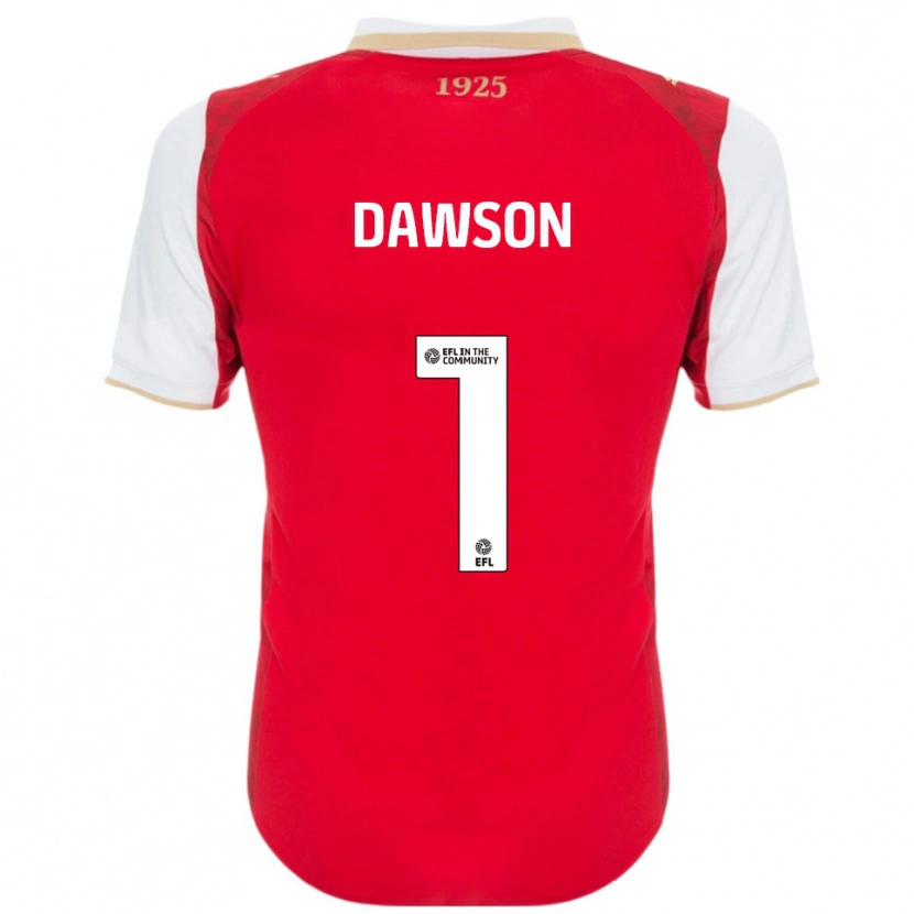 Danxen Heren Cameron Dawson #1 Rood Wit Thuisshirt Thuistenue 2025/26 T-Shirt België