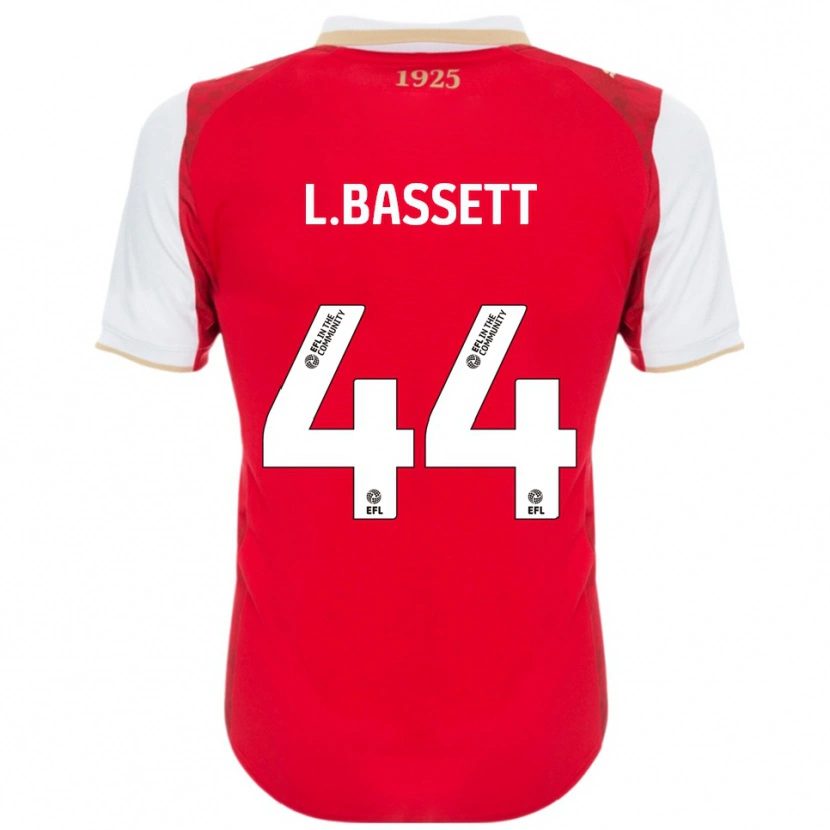 Danxen Heren Louis Bassett #44 Rood Wit Thuisshirt Thuistenue 2025/26 T-Shirt België