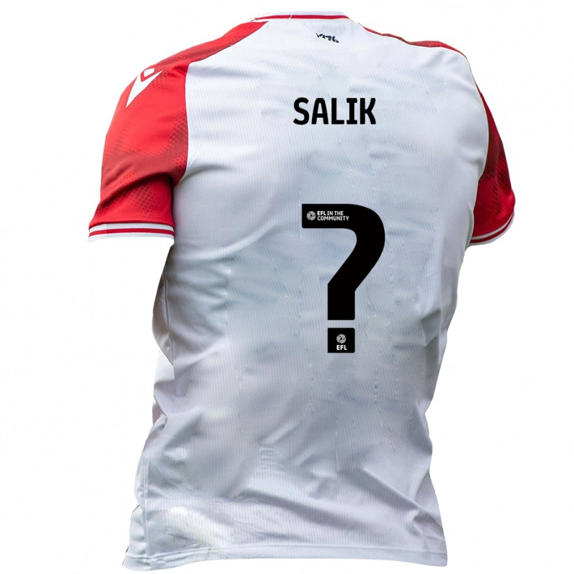 Danxen Heren Tanil Salik #0 Wit Rood Thuisshirt Thuistenue 2025/26 T-Shirt België