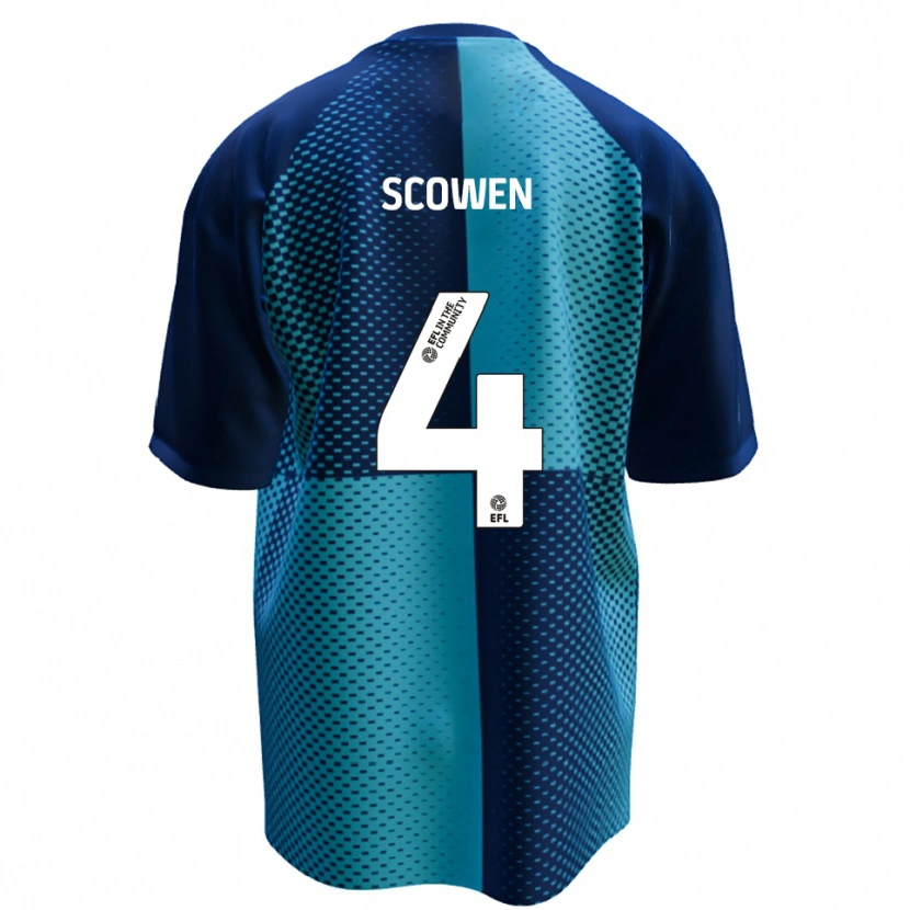 Danxen Heren Josh Scowen #4 Blauw Hemelsblauw Thuisshirt Thuistenue 2025/26 T-Shirt België