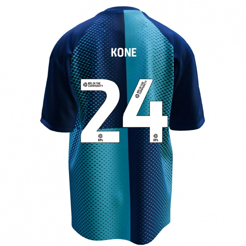 Danxen Heren Richard Kone #24 Blauw Hemelsblauw Thuisshirt Thuistenue 2025/26 T-Shirt België
