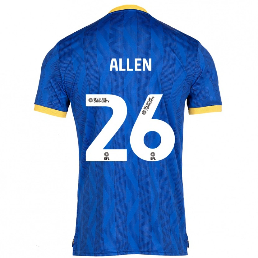 Danxen Heren Lauren Allen #26 Marine Geel Thuisshirt Thuistenue 2025/26 T-Shirt België