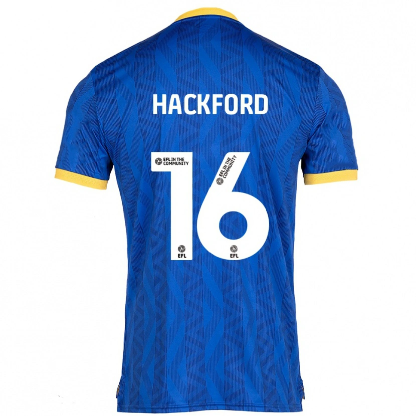 Danxen Heren Antwoine Hackford #16 Marine Geel Thuisshirt Thuistenue 2025/26 T-Shirt België