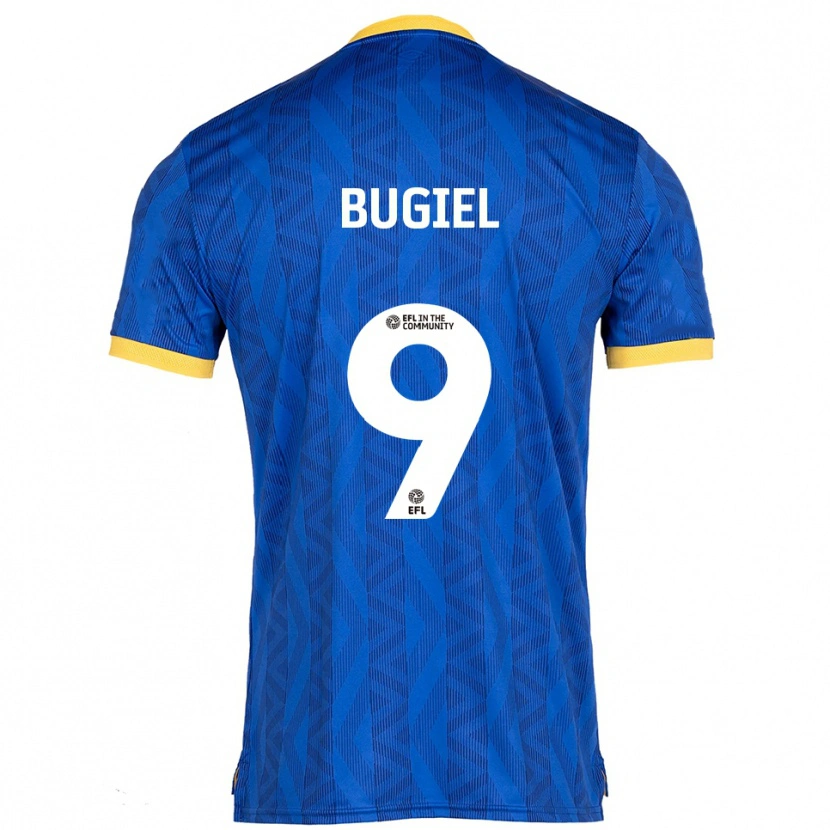 Danxen Heren Omar Bugiel #9 Marine Geel Thuisshirt Thuistenue 2025/26 T-Shirt België
