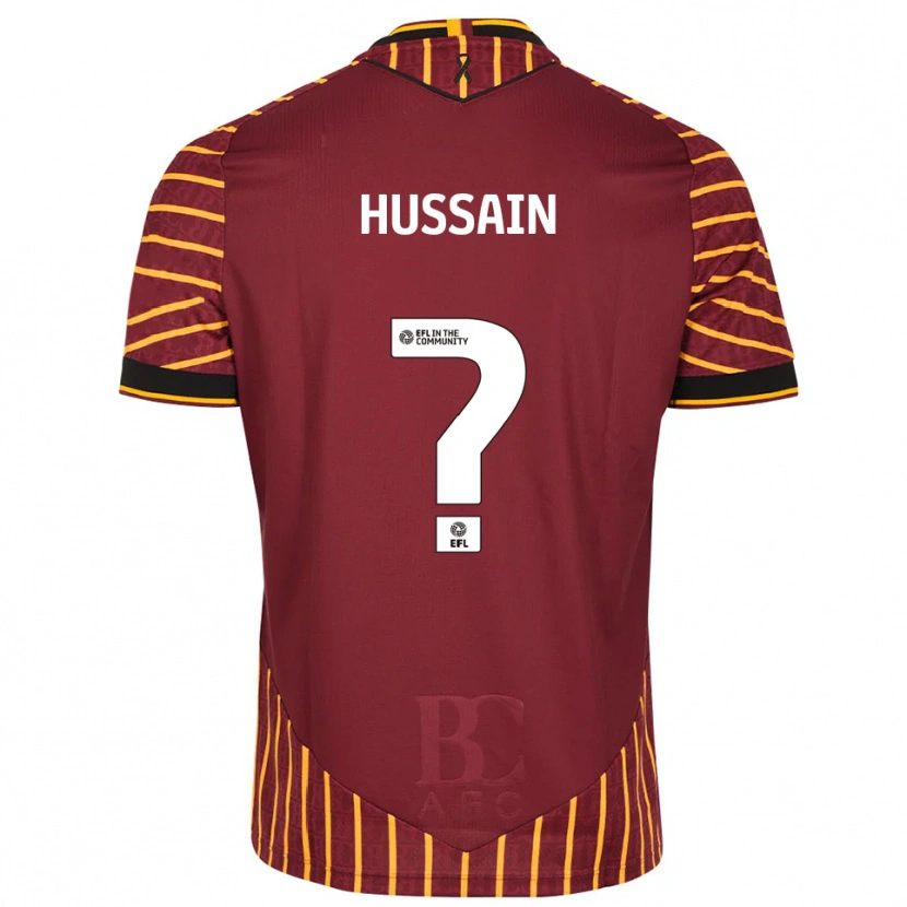 Danxen Heren Bilal Hussain #0 Oranje Bordeauxrood Thuisshirt Thuistenue 2025/26 T-Shirt België