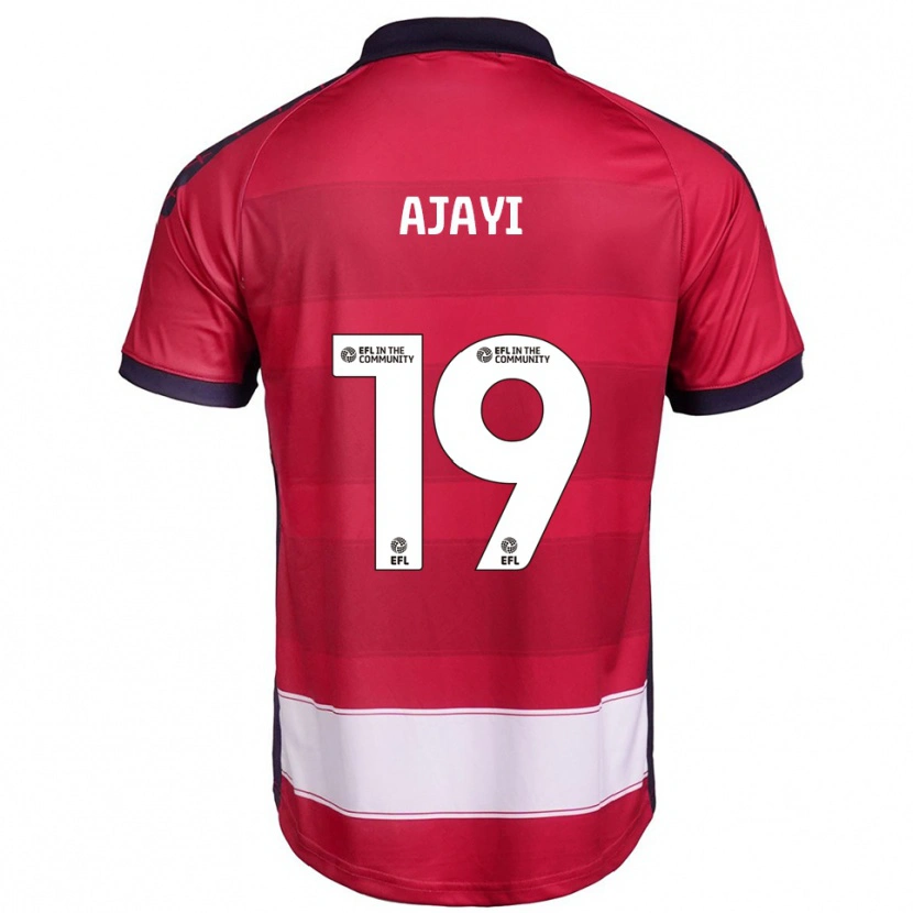 Danxen Heren Damola Ajayi #19 Rood Wit Thuisshirt Thuistenue 2025/26 T-Shirt België