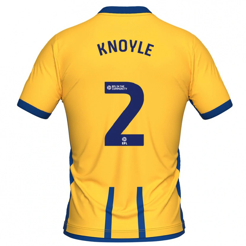 Danxen Heren Kyle Knoyle #2 Geel Blauw Thuisshirt Thuistenue 2025/26 T-Shirt België