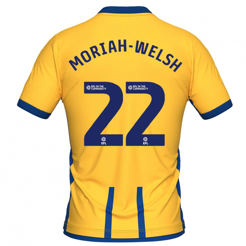 Danxen Heren Nathan Moriah-Welsh #22 Geel Blauw Thuisshirt Thuistenue 2025/26 T-Shirt België
