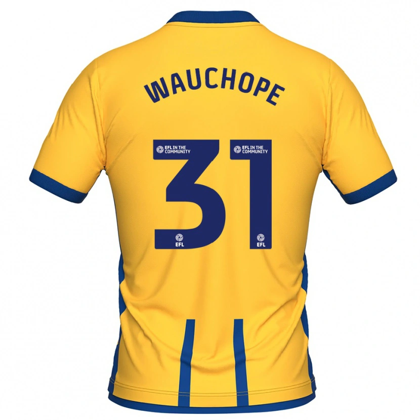 Danxen Heren Darien Wauchope #31 Geel Blauw Thuisshirt Thuistenue 2025/26 T-Shirt België