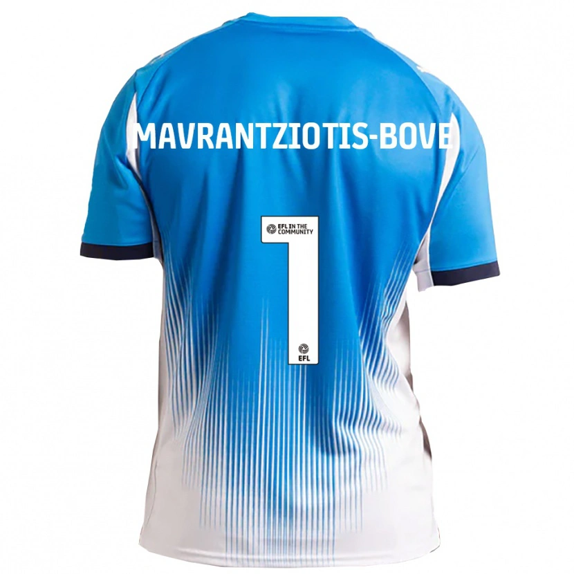 Danxen Heren Kane Mavrantziotis-Bove #1 Blauw Wit Thuisshirt Thuistenue 2025/26 T-Shirt België