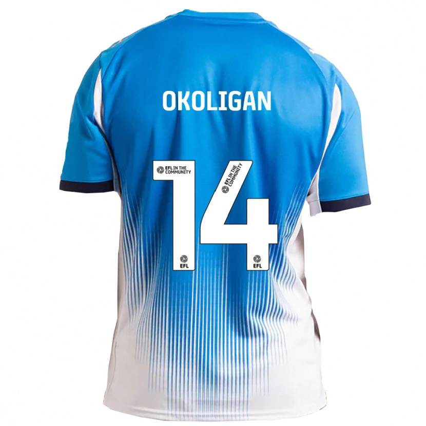 Danxen Heren Desire Okoligan #14 Blauw Wit Thuisshirt Thuistenue 2025/26 T-Shirt België