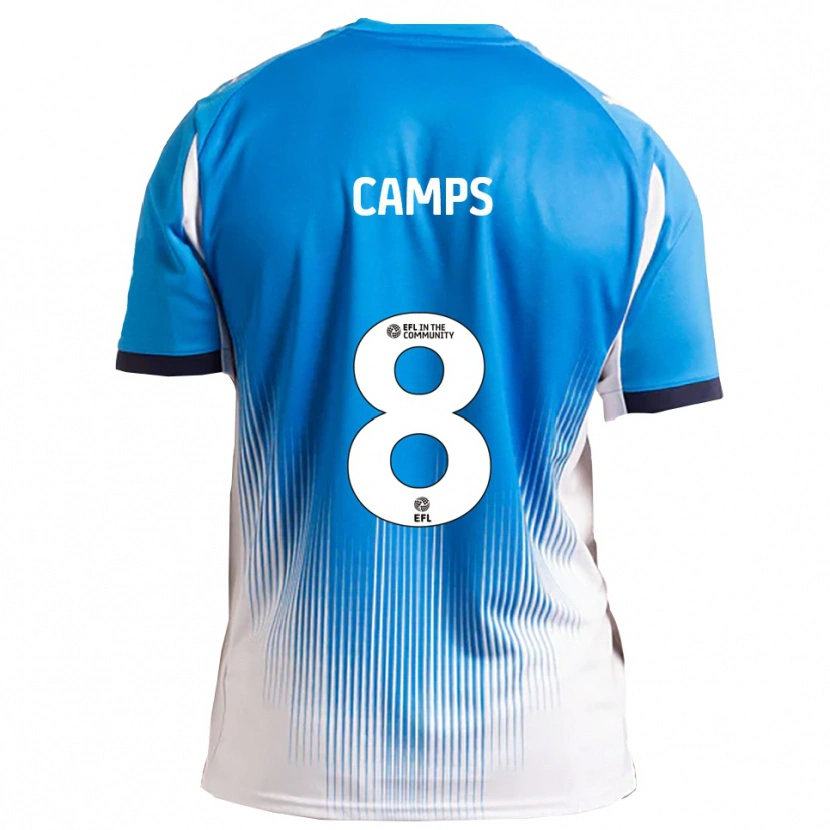 Danxen Heren Callum Camps #8 Blauw Wit Thuisshirt Thuistenue 2025/26 T-Shirt België