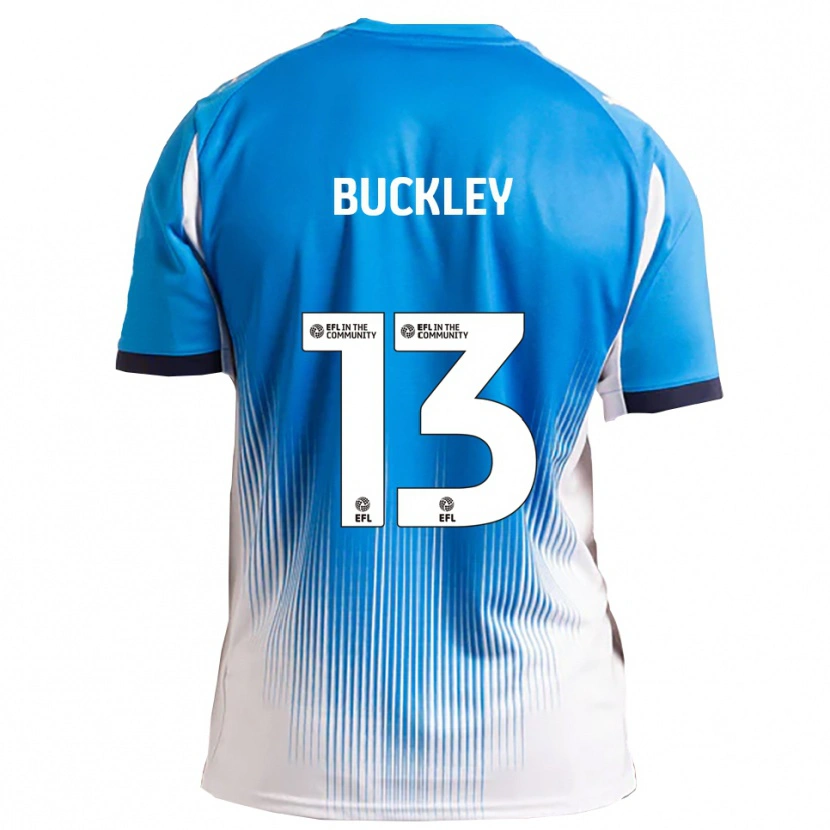 Danxen Heren Benjamin Buckley #13 Blauw Wit Thuisshirt Thuistenue 2025/26 T-Shirt België