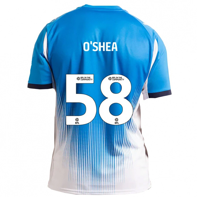 Danxen Heren Cian O'shea #58 Blauw Wit Thuisshirt Thuistenue 2025/26 T-Shirt België
